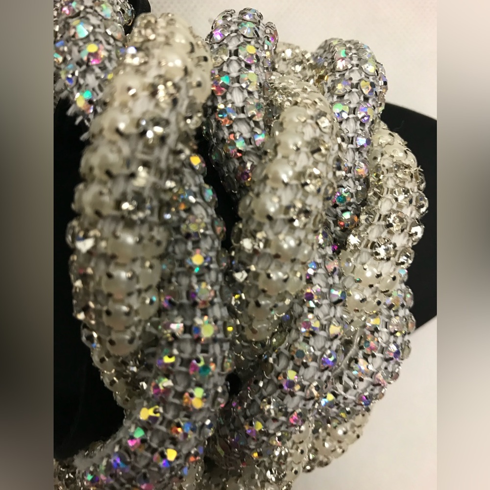 ZARA Gem Rhinestone Embellished Slides - Picture 3 of 9